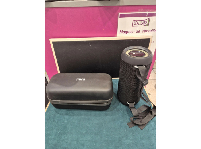 MIFA Enceinte A90 Haut-Parleur Bluetooth 60W sans Fil IPX7 étanche 30 Heures de Lecture Carte Micro SD Véritable Chargement stéréo USB-C sans Fil avec Housse de Protection et dragonne Portable