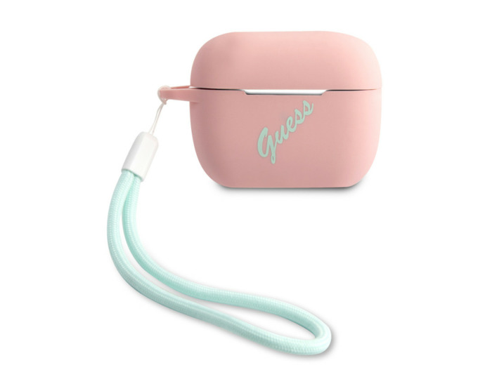 ETUI SILICONE GUESS POUR  AIRPODS PRO - GUESS® ROSE