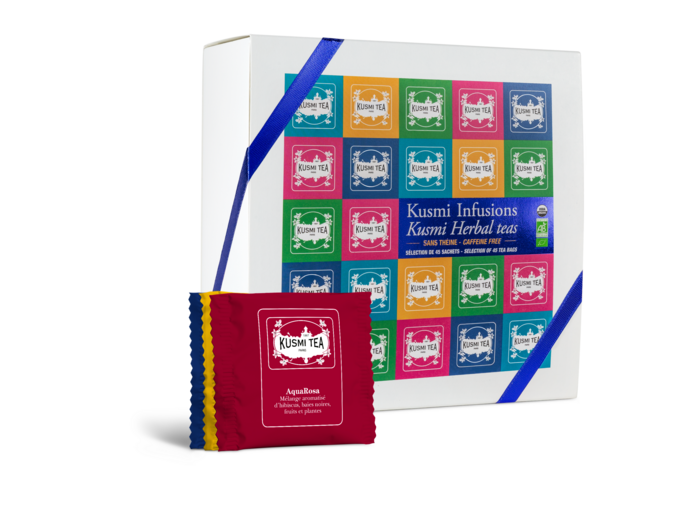 Coffrets & Assortiments Kusmi Infusions Bio - Coffret 45 sachets enveloppés - 90gr