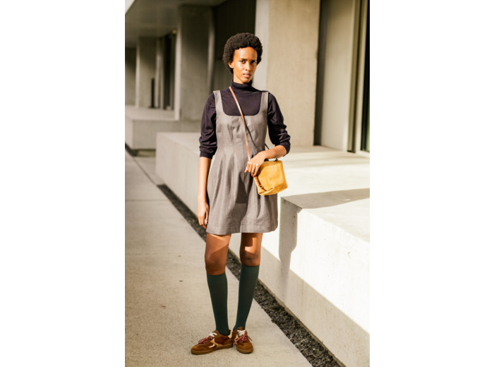 Fibre Mood - Tissu "Avina" - Denim de Coton Gris Anthracite