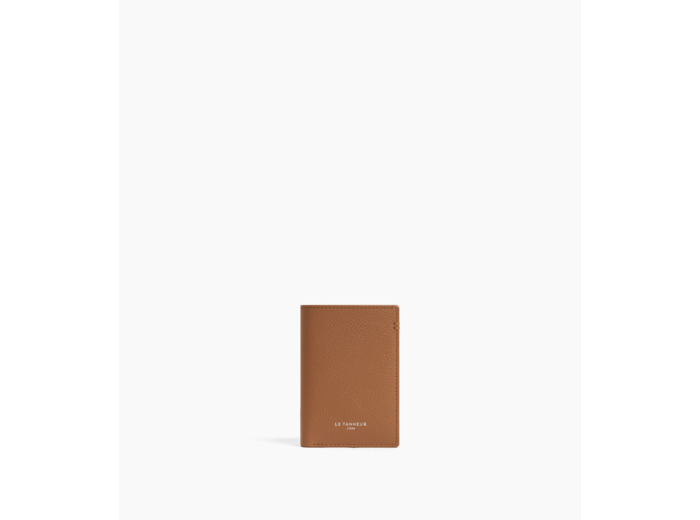 Petit porte cartes Lucien en cuir grainé
