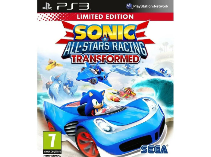 Jeu Ps3 Sonic All Stars Racing Transformed Edition Limitee