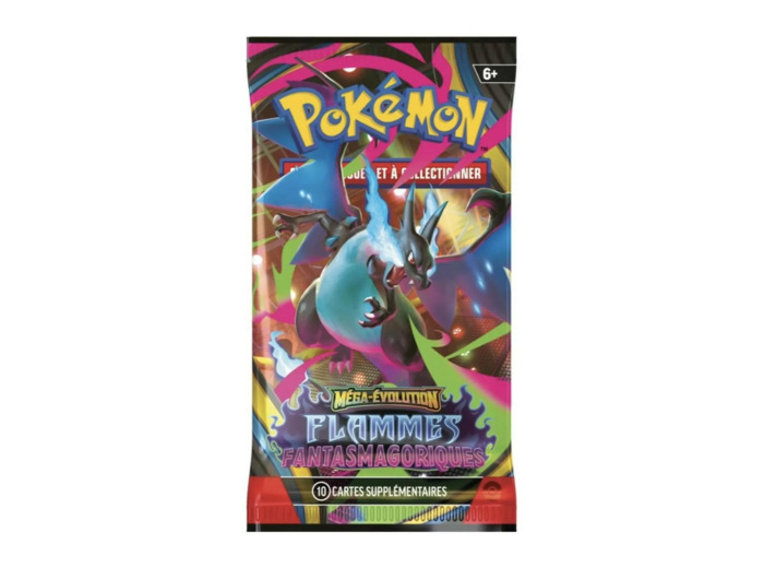 Booster Pokémon - Méga - Évolution Flammes Fantasmagoriques (10 cartes)