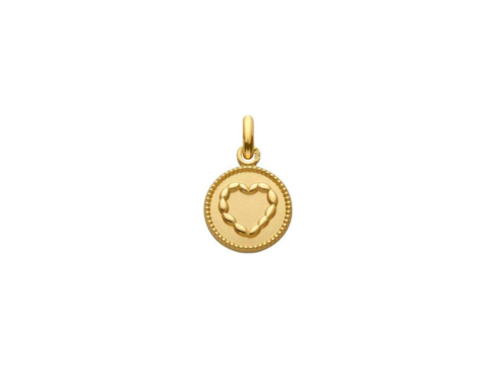 Médaille Arthus Bertrand Ma Mini Médaille Coeur en or jaune, 11 mm