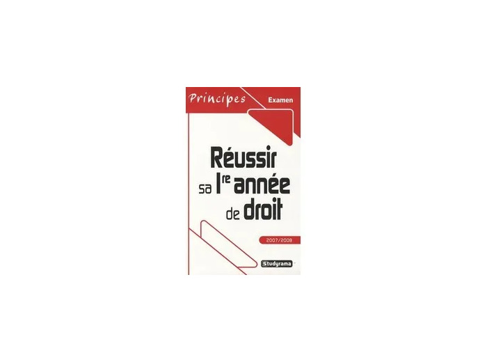 Livre Réussir Sa Première Année De Droit