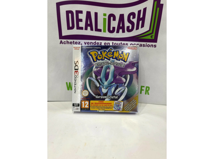 Jeu 3DS Pokémon Version Cristal (Ne pas reprendre code de téléchargement)