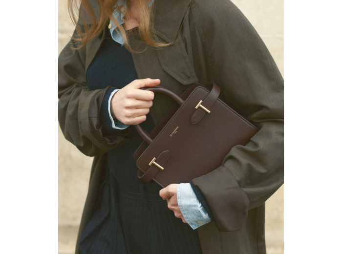 Petit sac à main Emilie en cuir grainé