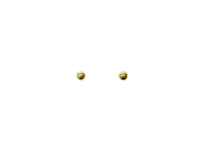 Boucles d'oreilles boule en or jaune
