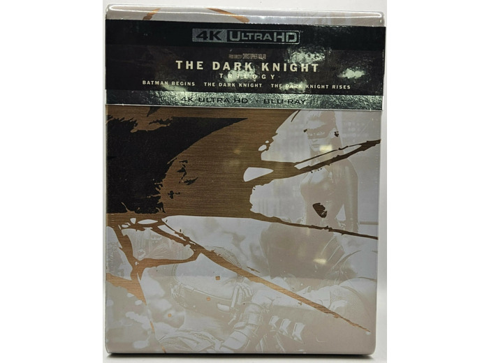 The Dark Knight Trilogy : Batman Begins + The Dark Knight + The Dark Knight Rises - 4K Ultra HD + Blu - ray - Coffret métal + Boîtiers SteelBook®