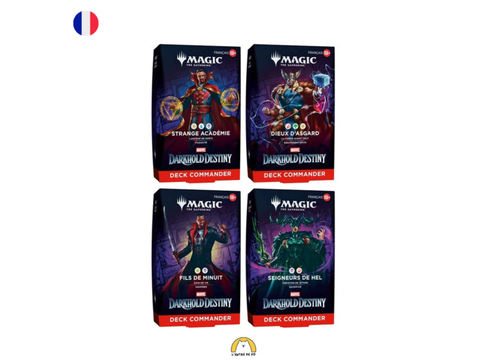 Précommande - Magic - Marvel: Darkhold Destiny - Lot des 4 decks Commander (FR)