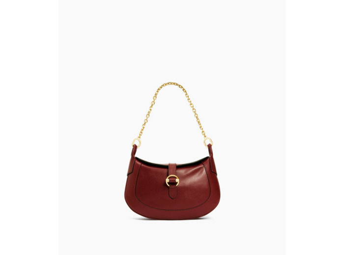 Petit sac bandoulière Pia en cuir lisse