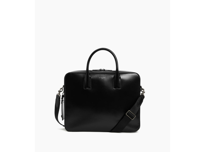 Porte documents 14" Emile en cuir lisse business effet box