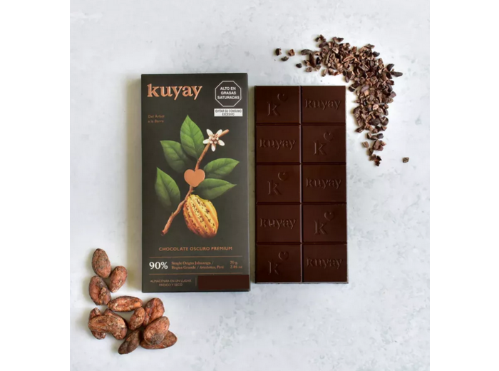 Chocolat Noir 90% Premium - Pérou 70g