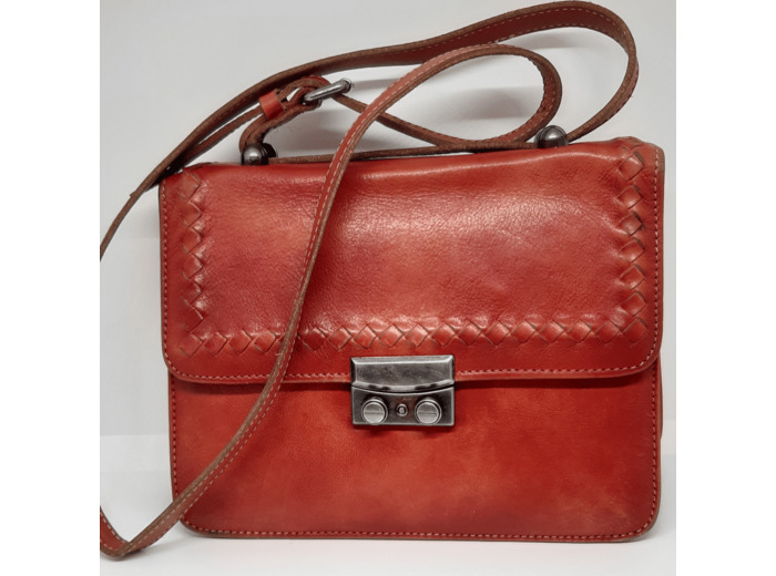 Sac cuir rouge 24-694