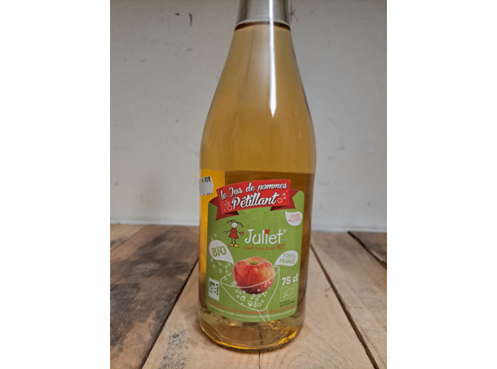 Jus de pommes pétillant Juliet Bio