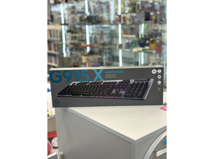 Logitech G915 X - Clavier - LIGHTSPEED - backlit - sans fil - Bluetooth 5.0, 2.4 GHz, USB - AZERTY - Français - commutateur : GL Tactile - noir