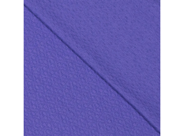 Sélection Coup de Coudre - Tissu Maille Jacquard en Coton Texturé Uni Couleur Lilas