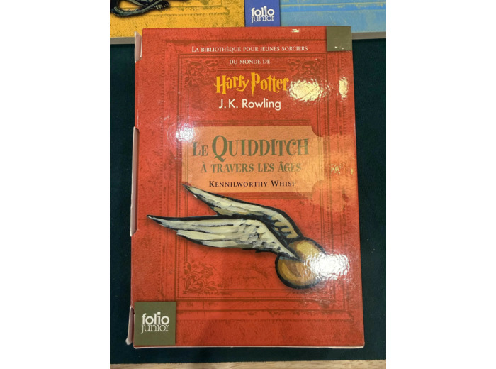 Livre Le quidditch à travers les âges : propriété de la bibliothèque de Poudlard