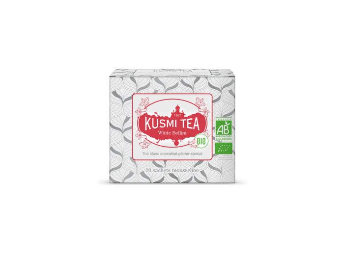 Thés Aromatisés Blancs White Bellini Bio - Etui 20 sachets mousseline - 40gr