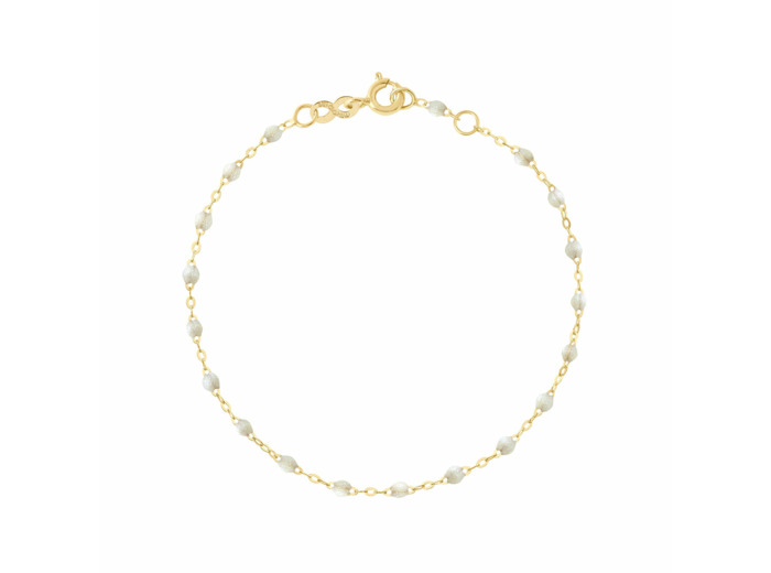 Bracelet Gigi Clozeau Classique en or jaune et résine opale, 19cm