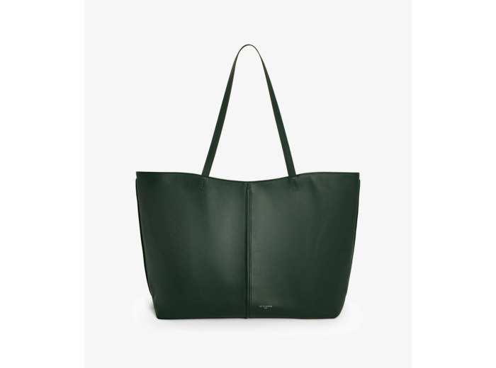 Sac cabas grand modèle Hortense en cuir grainé double face