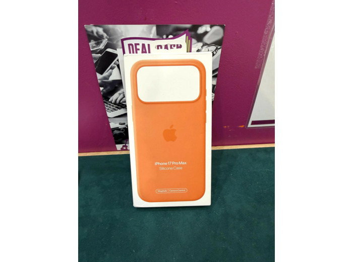 Coque iphone 17 pro max en silicone avec magsafe - orange
