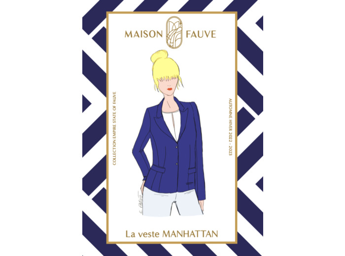 Maison Fauve - Patron Couture Veste Blazer "Manhattan" du 34 au 52