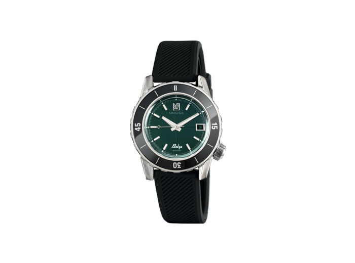 Montre March LA.B BELZA AUTOMATIQUE 40 MM - FOREST - Silicone Noir