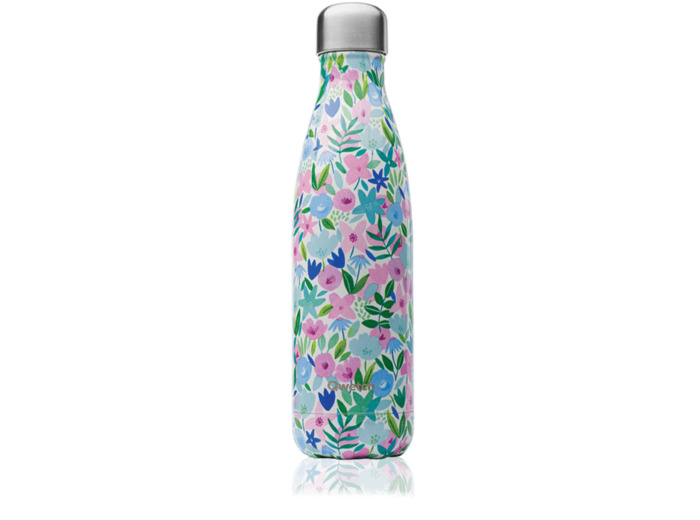 QWETCH Bouteille Isotherme 50Cl Flora Bleu