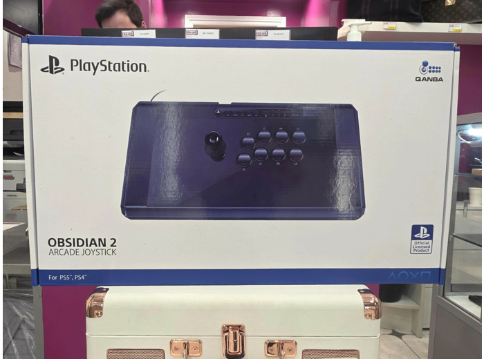 Joystick Qanba Obsidian 2 pour PS5/PS4/PC Noir et gris