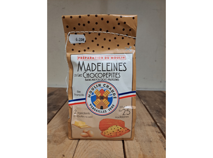 Madeleines chocopepite Moulins de Versailles