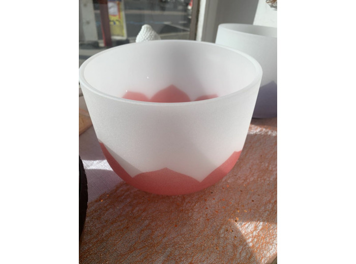 Bol chantant Lotus Chakra 1 - Muladhara - Do - Rouge