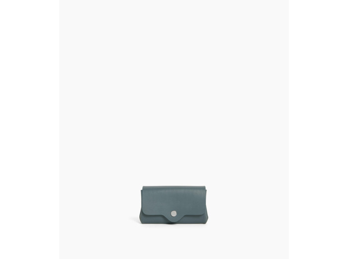 Porte monnaie Sans couture en cuir lisse