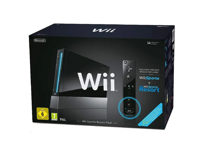 Console Nintendo Wii noire Pack Wii sports Resort