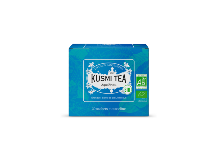 Infusions & Déthéinés AquaFrutti Bio - Etui 20 sachets mousseline - 40gr