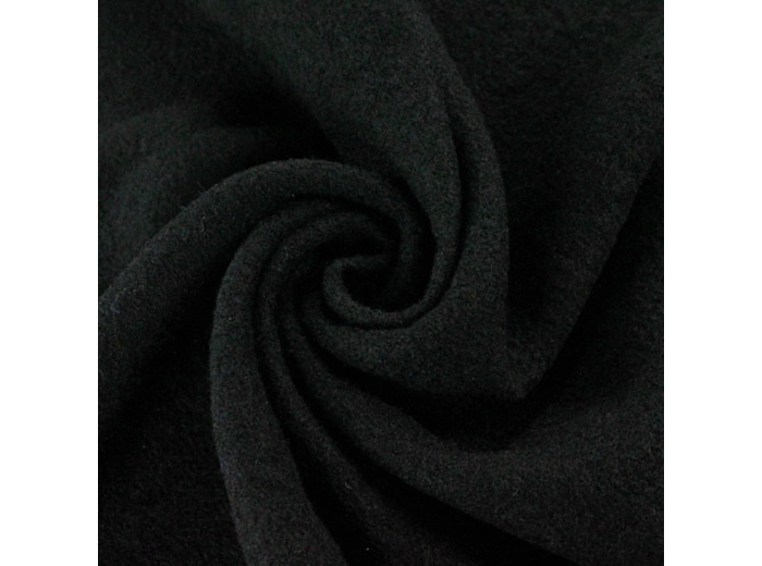 Sélection Coup de Coudre - Tissu Laine Bouillie Uni Noir
