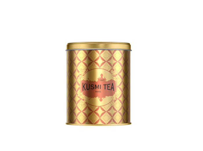 Accessoires Tea Caddy dorée édition Noël 2025  - Boîte vide 300g