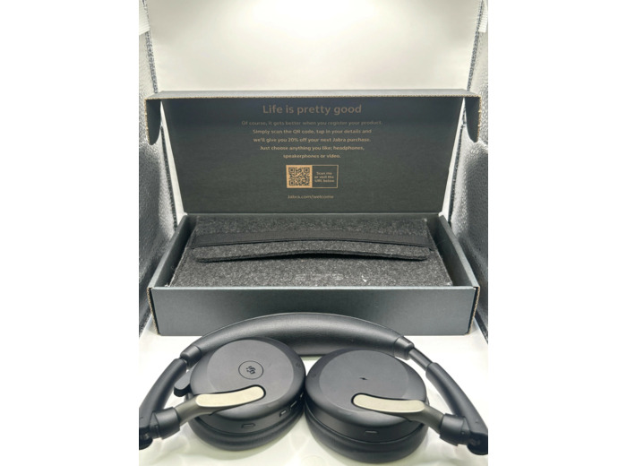 Jabra Evolve2 65 Flex MS Stereo - Micro - casque - sur - oreille - Bluetooth - sans fil - Suppresseur de bruit actif - USB - C - noir - Certifié pour Microsoft Teams