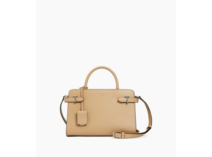 Sac à main moyen modèle Emilie en cuir grainé