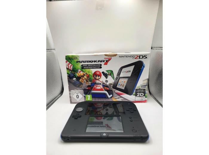 Console Nintendo 2ds Noir/Bleu Pack Mario Kart 7