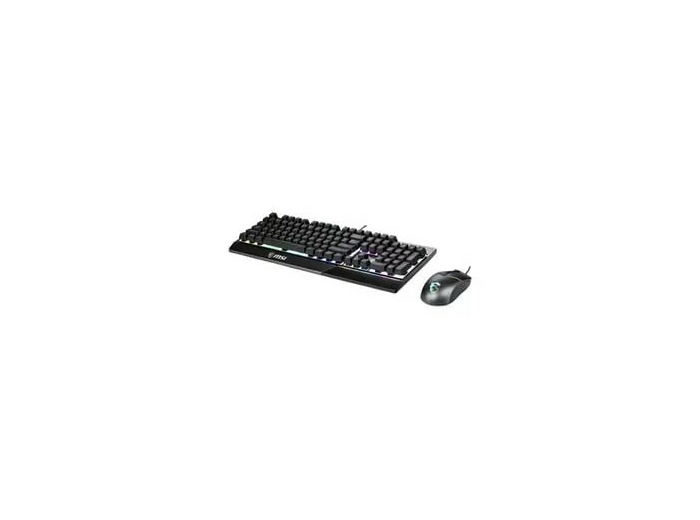 Ensemble clavier et souris MSI Vigor GK30 combo - rétro - éclairé - USB - Français