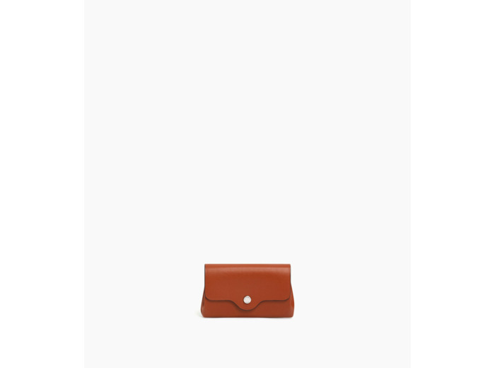 Porte monnaie Sans couture en cuir lisse
