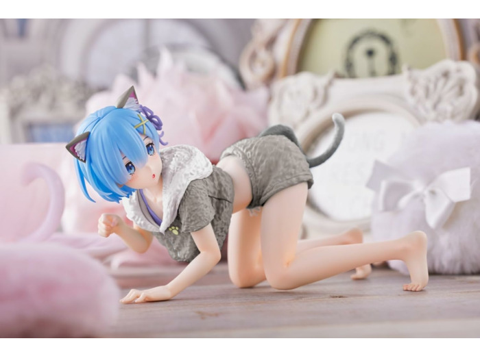 Re:ZERO - Starting Life In Another World - - Figurine Rem Desktop Cute Renewal Cat Roomwear Ver.