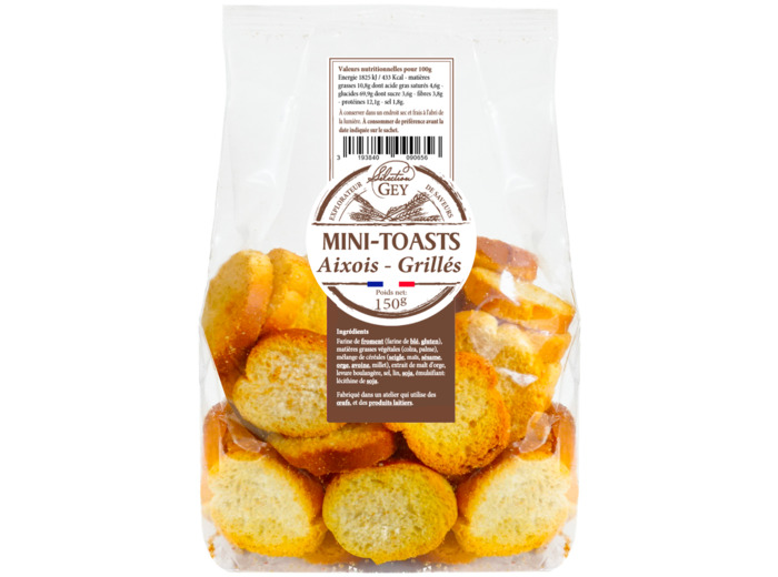 Mini Toasts Aixois Grillés, 150 G