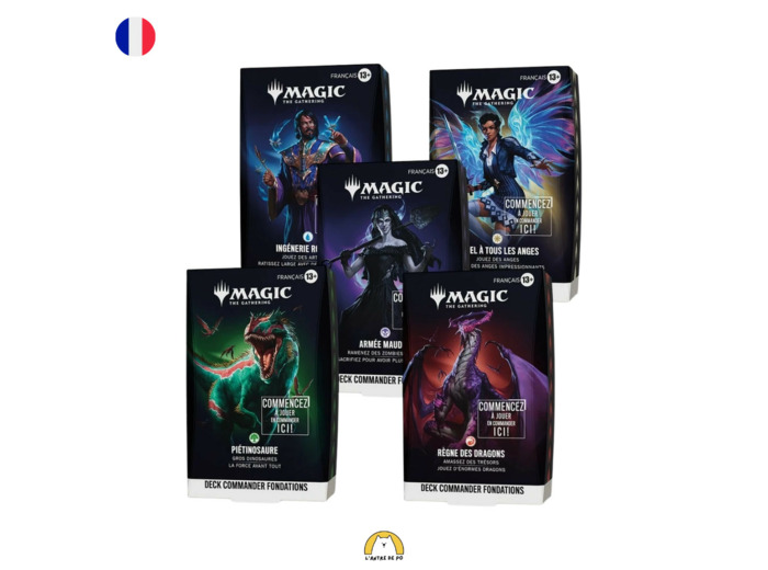Précommande - Deck Commander Fondations : Set complet des 5 decks (FR)