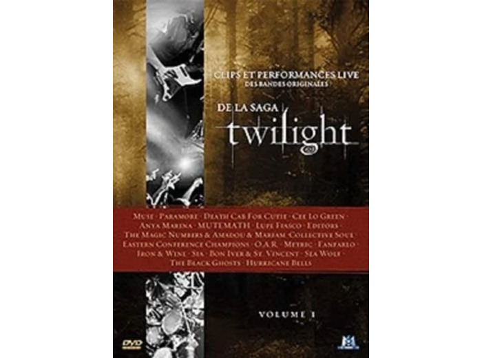 Dvd Clips et performances live des bandes originales de la saga Twilight - Volume I