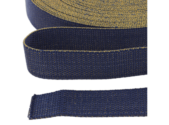 Sélection Coup de Coudre - Sangle Lurex Or Gris Bleu Marine