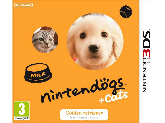 Jeu 3DS Nintendogs + Cats - Golden Retriever et ses nouveaux amis