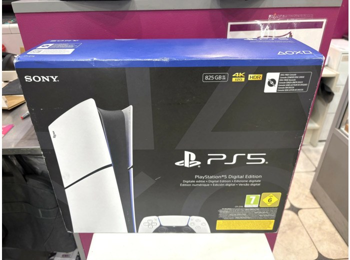 Sony PlayStation 5 Slim Digital Edition - Console de jeux - 8K - HDR - 825 Go SSD - Astro's Playroom