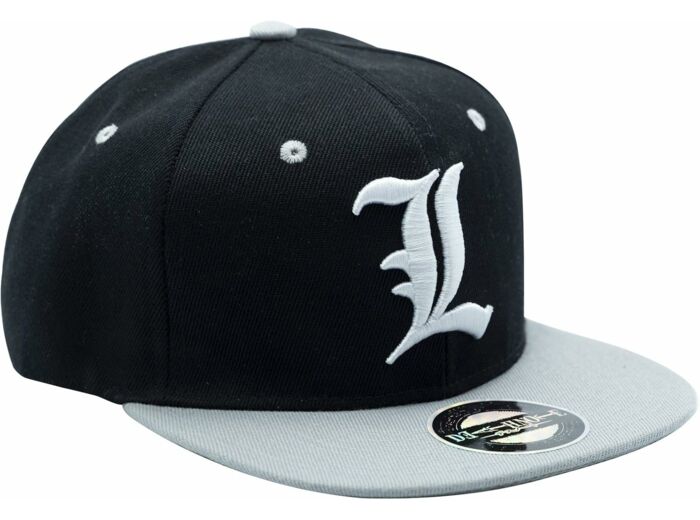 DEATH NOTE - Casquette snapback- Noir & Gris - L